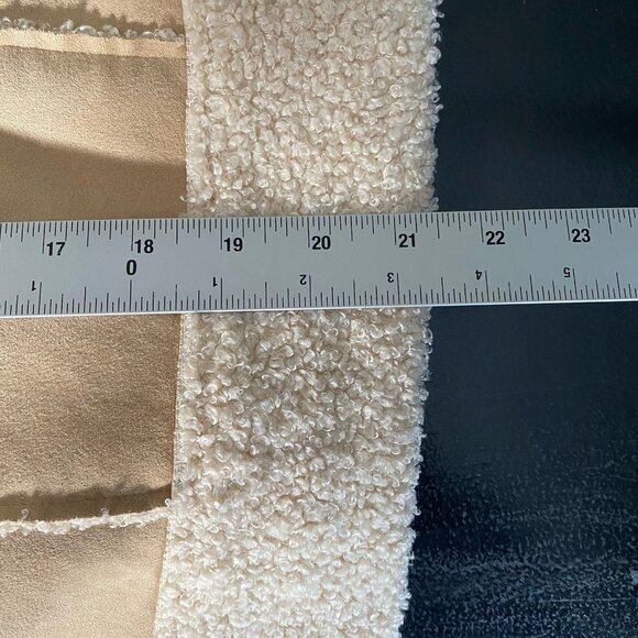 Marine Layer Quebec Sherpa Jacket XS Faux Suede Faux Shearling 70s Yellowstone - Picture 14 of 14